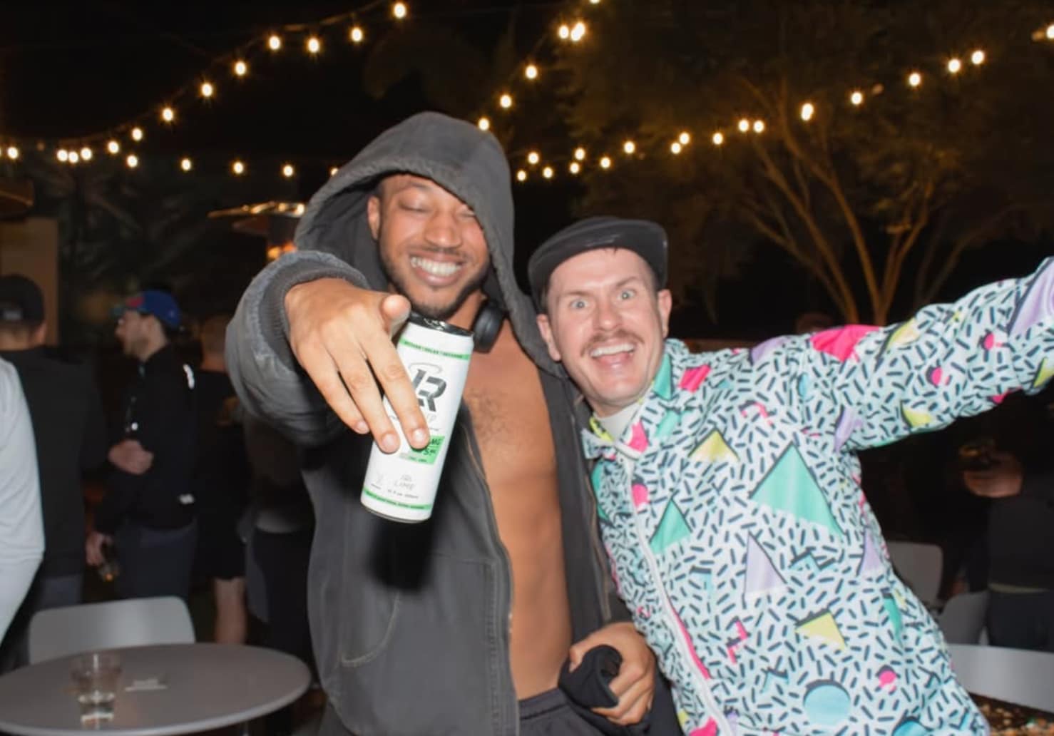 Friends out with Last Rep at a night social